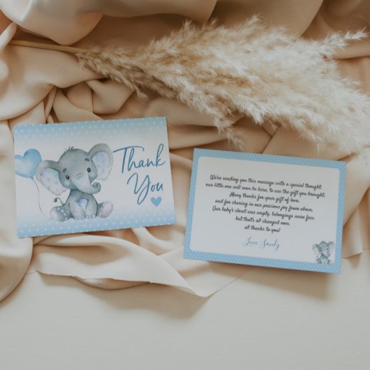 Elephant Baby Dusche Danke Karte