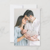 Elephant Baby Dusche Danke Karte - Blue Waterco (Rückseite)