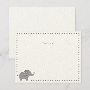 Elephant Baby Dusche Danke Note Card Mitteilungskarte