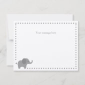 Elephant Baby Dusche Danke Note Card Mitteilungskarte (Vorderseite)