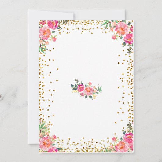 Elephant Baby Dusche Einladung (Rückseite)