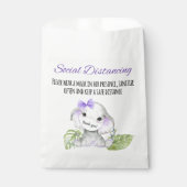 Elephant Baby Dusche Gefälligkeitssäcke Geschenktütchen (Vorderseite)
