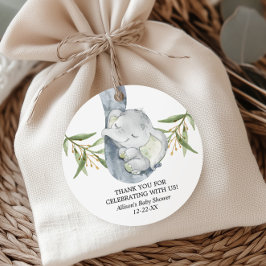 Elephant baby Dusche Gender-Neutral-Gefälligkeitsm Geschenkanhänger