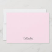 Elephant baby Dusche Mädchen Dusche Einladungen (Rückseite)