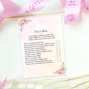 Elephant Baby Dusche über oder unter dem Spiel Einladung