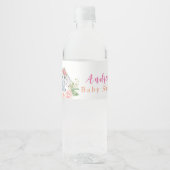 Elephant Baby Dusche Wasserflasche Etikett (Vorderseite)