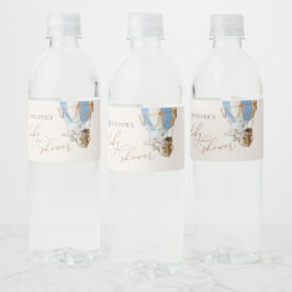 Elephant Baby Dusche Wasserflasche Etikett