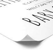 Elephant Baby Duschzeichen Poster (Ecke)