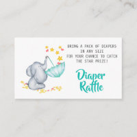 Elephant Baby Duwer Diaper Raffle