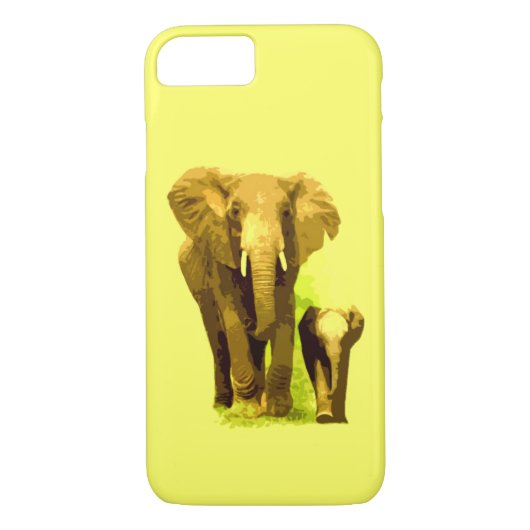 Elephant & Baby Elephant iPhone 7 Fall Case-Mate iPhone Hülle (Rückseite)