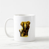 Elephant & Baby Elephant Kaffeetasse (Links)