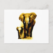 Elephant & Baby Elephant Postkarte (Vorderseite)