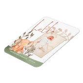 Elephant Baby Foto Keepake Geburtsankündigung Magnet (Linke Seite)