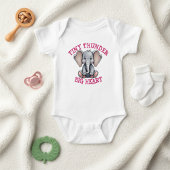 Elephant Baby Jersey Bodysuit Baby Strampler