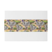 Elephant Baby Jumping Happy in African Savannah Einladungsbanderole (Rückseitenbeispiel)