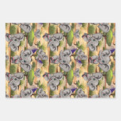 Elephant Baby Jumping Happy in African Savannah Geschenkpapier Set (Vorderseite 2)