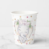 Elephant Baby Schouwer Paper Cups Pappbecher (Vorderseite)