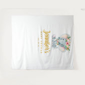 Elephant Baby Shower Background, Foto Booth Prop Wandteppich (Vorderseite (Horizontal))