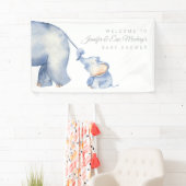 Elephant Baby Shower Banner (Insitu)