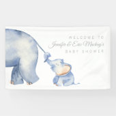 Elephant Baby Shower Banner (Horizontal)