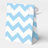 Elephant Baby Shower Blue und White Geschenkschachtel (Rückseite)