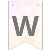 Elephant Baby Shower Boho Chic Coral Willkommen Wimpelkette (Zweite Fahne)