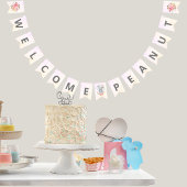 Elephant Baby Shower Boho Chic Coral Willkommen Wimpelkette