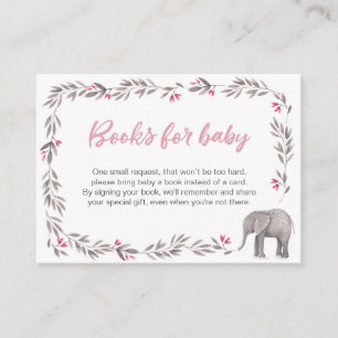 Elephant Baby Shower Books Begleitkarte