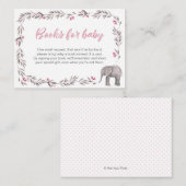 Elephant Baby Shower Books Begleitkarte (Vorne/Hinten)