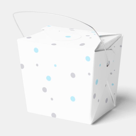 Elephant Baby Shower Boy Niedlich Favor Box Geschenkschachtel (Rückseite)