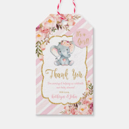 Elephant Baby Shower Danke, dass Sie Geschenkmarke Geschenkanhänger