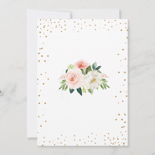 Elephant Baby Shower Einladung (Rückseite)