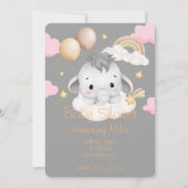 ELEPHANT BABY SHOWER EINLADUNG (Vorderseite)