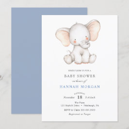 Elephant Baby Shower Einladung