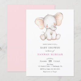 Elephant Baby Shower Einladung