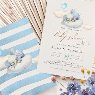 Elephant Baby Shower Einladung