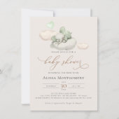 Elephant Baby Shower Einladung (Vorderseite)