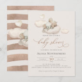 Elephant Baby Shower Einladung (Vorne/Hinten)