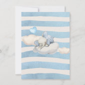 Elephant Baby Shower Einladung (Rückseite)