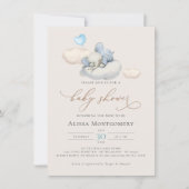 Elephant Baby Shower Einladung (Vorderseite)