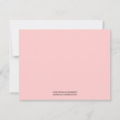 Elephant Baby Shower Einladung für Mädchen (Rückseite)