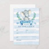 Elephant Baby Shower Einladung Jungle Baby (Vorne/Hinten)