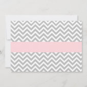 Elephant Baby Shower Einladung, pink gold Glitzer Einladung (Rückseite)