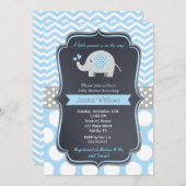 Elephant Baby Shower Einladungen (Vorne/Hinten)