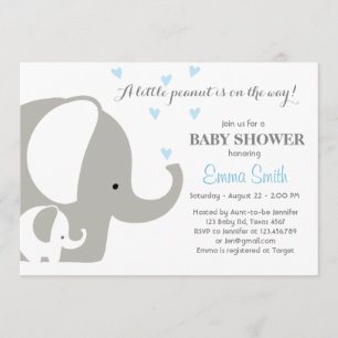 Elephant Baby Shower Elephant Einladung Baby