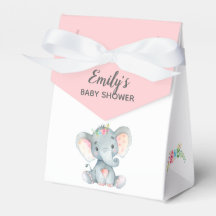 Elephant Baby Shower Fevor Box (Girl)