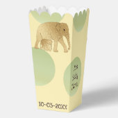 Elephant Baby Shower Fevor Boxes Geschenkschachtel (Rückseite)