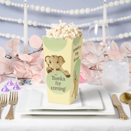 Elephant Baby Shower Fevor Boxes Geschenkschachtel (Hochzeit)