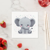 Elephant Baby Shower Geburtstagsparty Serviette (Beispiel)