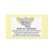 Elephant Baby Shower Gender Neutral Display Dusche